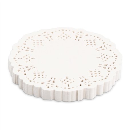 Anseom 200 Pièces Dentelle Napperons Papier Blanc