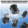 Anseom Presse-étoupes IP68 Etanche 57pcs Réglable Presse-étoupe, Connecteurs de Câble Glandes, Nylon Presse-Étoupes Étanches, Co