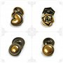 40 Pièces Boutons Métalliques Boutons de Manteau Vintage Or Bouton Décoratif de Veste Bouton de Couture pour Vêtements DIY Craft