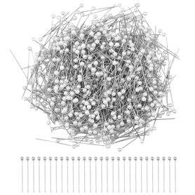 Ensemble de 800 Épingles Couture Polyvalentes - Épingles Droites avec Têtes de Perle Fausse - Parfaites pour la Couture