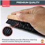 Lot de 2 brosses à chaussures et 3 cirages noirs,Kit de cirage pour chaussures,2 brosses à cirage pour chaussures + 3 cirages po
