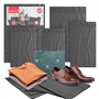 Lot de 50 sacs postaux gris assortis avec fermeture autocollante pour vêtements