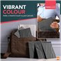 Lot de 50 sacs postaux gris assortis avec fermeture autocollante pour vêtements, sacs postaux vintage de tailles mixtes pour emb