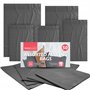 Lot de 50 sacs postaux gris assortis avec fermeture autocollante pour vêtements, sacs postaux vintage de tailles mixtes pour emb