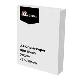 Lot de 500 feuilles de papier blanc multi-usages A4 pour photocopieurs et imprimantes - 75 g/m² - 297 mm x 210 mm - Pour la mais