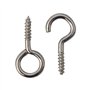 Citystores® Lot de 30 crochets et œillets de rideau en métal de 15 mm - Crochets à visser durables pour rideaux et tringles à ri