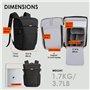 TARION Sac à Dos Photo Professionnel - Compartiment 16'' pour PC + Ouvertures Latérale/Arrière Rapides, Housse Imperméable et Ce