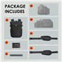 TARION Sac à Dos Photo Professionnel - Compartiment 16'' pour PC + Ouvertures Latérale/Arrière Rapides, Housse Imperméable et Ce