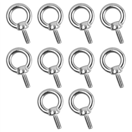 Laughhe Boulons à œil M4*10 en Acier Inoxydable
