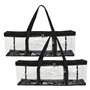 Laughhe Lot de 2 Sac de Rangement Portable pour CD/DVD