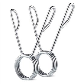 Paire de clips à ressort 50 mm colliers de serrage à ressort pour haltères arrêter poids disques fermoirs guidon