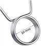 Paire de clips à ressort 50 mm colliers de serrage à ressort pour haltères arrêter poids disques fermoirs guidon