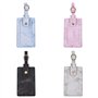 Étiquettes de Bagage 4pcs Etiquettes Identification de Valise en Cuir PU