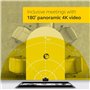 Jabra PanaCast – Caméra vidéo intelligente Panoramic-4K Panoramic-4K – Caméra de vidéoconférence avec couverture complète de la 