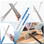 Nivofu,Pierres à Aiguiser en Diamant,Portable Aiguisoir à Couteau avec Dentelure,Poche Stylo à Aiguiser,Multifonction Rétractabl