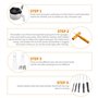 Cozlly Kit de Nettoyage Complet pour Aérographe Comprenant 1 Pot de Nettoyage pour Aérographe avec Support, 5 Brosses de Nettoya