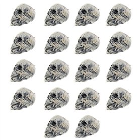 Lot de 18 mini figurines de squelette décoratives en plastique pour Halloween - Décoration de maison hantée - 4
