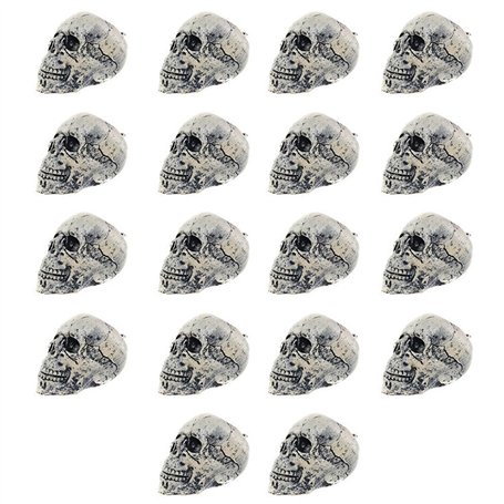Lot de 18 mini figurines de squelette décoratives en plastique pour Halloween - Décoration de maison hantée - 4