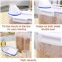 Hoxfly Boîtes À Nourriture Pour Chien, Food Container Avec Gobelet Doseur, Réservoir Stockage D'aliments Secs Pour Les Chats/Chi