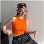 volumoon Lot de 6 Bandanas Noirs avec Motif Tête de Mort Blanche, Foulard Bandana Unisexe, Foulard Pirate pour Festivals, Cyclis