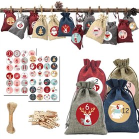 Volumoon Sac Calendrier de L'avent à Remplir