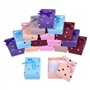 Nœud Bijoux Boîte Cadeau, 24 Pièces Petite Boîtes-Cadeaux, Boîte à Bijoux en Carton avec Rempli, Coffrets Cadeaux Bague, Boîte D