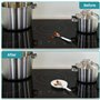 Belle Vous (Lot de 4) Repose Cuillère Cuisine en Céramique Blanche - 13,5 cm de Diamètre - Pose Cuillere Cuisson, Spatules & Aut
