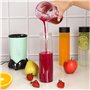 BELLE VOUS Lot de 12 de Bouteilles en Plastique Transparent avec Bouchons Étanches - 500ml - Bouteilles Réutilisables - Bouteill