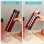 BELLE VOUS Lot de 12 de Bouteilles en Plastique Transparent avec Bouchons Étanches - 500ml - Bouteilles Réutilisables - Bouteill