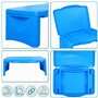 Belle Vous Bureau Pliable Portable - Pupitre de Travail Pliant avec Grand Plateau d’Activités et de Rangement - Table de Lit pou