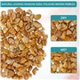 BELLE VOUS Gravier pour Aquarium Naturel Décoratif Marron - 3,5 kg de Mini Pierres Décoratives - Gravier Decoratif pour Jardin, 