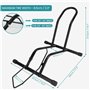 Belle Vous Range Velo Noir - pour Roues de Vélo de 8-11 cm - Parking Velo Mobile pour Vélos Route et Montagne - Support Velo Sol