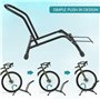 Belle Vous Range Velo Noir - pour Roues de Vélo de 8-11 cm - Parking Velo Mobile pour Vélos Route et Montagne - Support Velo Sol