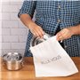 BELLE VOUS Lot de 3 Lunch Box en Acier Inoxydable avec Sac - Boite Alimentaire Inox Étanche - Collations - Fruits - Céréales - S