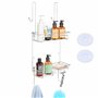 BELLE VOUS Support de Douche Suspendu en Acier Inoxydable - Etagere Porte Savon Antirouille a Suspendre - Panier Rangement Salle