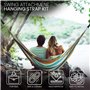 Belle Vous Sangles pour Hamac et Balancoire - Support de Fixation avec Crochet Mousqueton et Coussinet de Protection Arbre - San