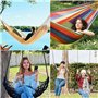 Belle Vous Sangles pour Hamac et Balancoire - Support de Fixation avec Crochet Mousqueton et Coussinet de Protection Arbre - San