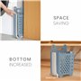BELLE VOUS Panier de Douche Bleu - Support Auto Adhésif - Etagere Murale en Plastique - Rangement Jouets - Shampoing - Accessoir