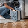 BELLE VOUS Panier de Douche Bleu - Support Auto Adhésif - Etagere Murale en Plastique - Rangement Jouets - Shampoing - Accessoir