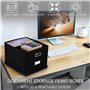 BELLE VOUS Lot de 2 Boîtes de Stockage de Dossiers - Boite de Rangement de Documents - Trieur pour Bureau ou Maison - Classeur d