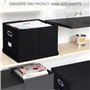 BELLE VOUS Lot de 2 Boîtes de Stockage de Dossiers - Boite de Rangement de Documents - Trieur pour Bureau ou Maison - Classeur d