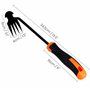 BELLE VOUS Outil Desherbant - Outillage de Jardin - Desherbeur Arrache Mauvaise Herbe - Rateau de Désherbage en Acier Inoxydable