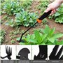 BELLE VOUS Outil Desherbant - Outillage de Jardin - Desherbeur Arrache Mauvaise Herbe - Rateau de Désherbage en Acier Inoxydable