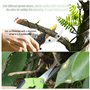 OdiuK Lot de 2 sécateurs de jardin SK5 en acier - Ciseaux à vignes tranchants - Multifonctions ergonomiques - Pour branches, fle