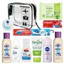 Ensemble d'articles de toilette de voyage pour femme | Mini articles de toilette | Trousse de toilette de voyage pour femmes