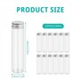 Chstarina Lot de 12 Tubes à Essai en Plastique, 110ml Éprouvette Transparente avec Bouchon à Vis, Tube Essai Plastique Réutilisa