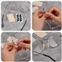 Wisebom 24 Paires Coussinet de Nez en Éponge, Plaquettes de Nez Auto-Adhésives pour Lunettes, Antidérapants Coussinets de Nez à 