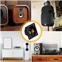 Wisebom Bornier Haut Parleur, 4pcs 2 Voies Bornier Enceinte Accessoires Enceinte Terminal Binding Post pour Subwoofer Box Tower 