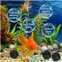 Wisebom Lot de 100 balles filtrantes bio pour aquarium - 16 mm - Filtre poreux bio - Balle biochimique pour filtration, nettoyag