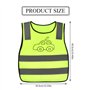 Gilets Réfléchissants à Haute Visibilité Gilet Respirant Jaune Fluorescent